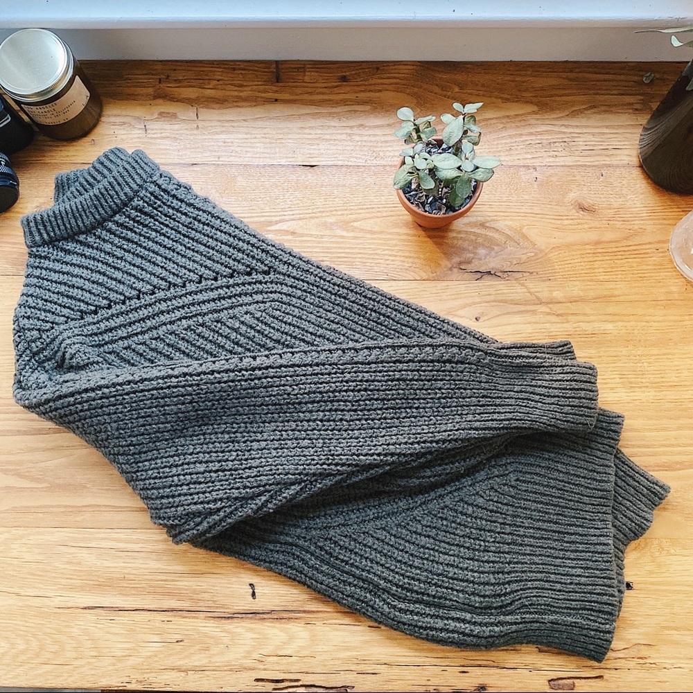 Mango Dark Green Sweater